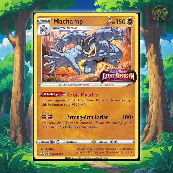 Machamp SWSH243 - Lost Origin Stamp