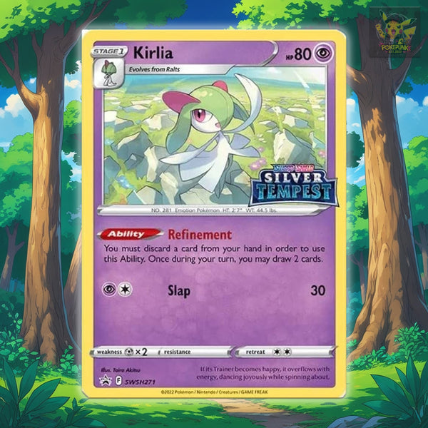 Kirlia SWSH271 - Silver Tempest Stamp - NM/MINT